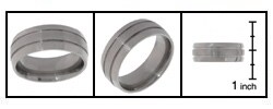 Titanium Men's 8 mm Band