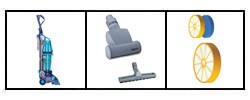 Dyson DC07 Full Kit Upright Vacuum (Refurbished)