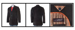 Black Rivet Men's Cord Blazer