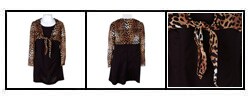 Jonathan Martin Girl's Leopard Print Shrug Dress