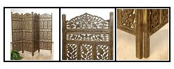 Flower Jali 4-Panel Screen (India)