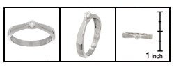 14kt White Gold 1/10-ct Diamond Promise Ring
