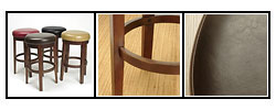 Barcelona Leather Barstools (Set of 2)