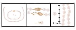 14k Akoya Cultured Pearl Set (5.5-6 mm/18 in/7in)