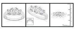 14k Gold 3/4ct TDW Princess Diamond Ring (H-I, I2-I1)