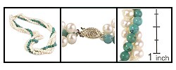 Cultured Freshwater Pearl Turquoise Necklace