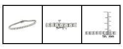 14k White Gold 6-ct Diamond Tennis Bracelet (G-H, SI1)