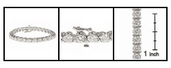 14k Gold 10ct Diamond Tennis Bracelet (H-I, I1-2)