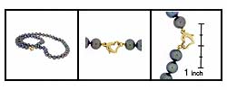 Freshwater Cultured Black Pearl Necklace (Case of 3)
