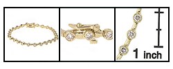 14k Gold 2 2/5ct Diamond Bezel-set Tennis Bracelet (H, S1-2)