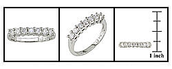 14k White Gold 1/2ct Round Diamond Wedding Ring (G-H/ I1-I2)