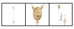 14k Gold Rosary Beads (34in)