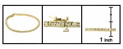 14k Gold 2ct Diamond Tennis Bracelet (K, SI)