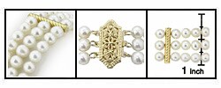 Cultured Freshwater Triple-strand Pearl Bracelet (4.5-5 mm)