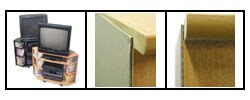 Corner Stand with Media Storage