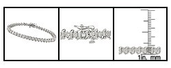 14k White Gold 2ct Diamond Tennis Bracelet (J-K, I2-3)