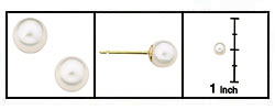Akoya Pearl Stud Children's Earrings (5mm)