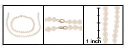 Freshwater Pearl Necklace Bracelet Set