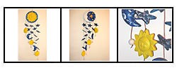 Sun, Moon and Stars Ceramic Wind Chime (Peru)