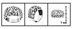 Sterling Silver Filigree Ring