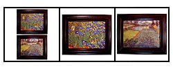 Vincent van Gogh Flower Garden Framed Canvas Collection