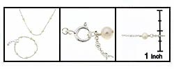 Cultured Pearl Children's Necklace and Bracelet Set