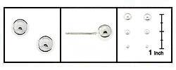 Sterling Silver Ball Stud Earring Set (3 pair)