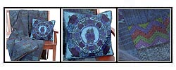 Vivid Blue Quilt/ Pillowcase Set (Guatemala)