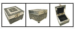 Embossed Elephant Jewelry Box (India)