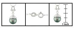 Sterling Silver Tahitian Cultured Pearl Pendant (Case of 6)