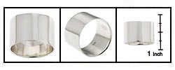 Sterling Silver 14 mm Band Ring