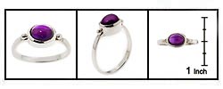 Sterling Silver Amethyst Ring