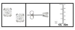 14k Gold 1/5ct TDW Round Diamond Stud Earrings