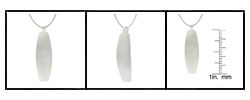 Sterling Silver Brushed Pendant