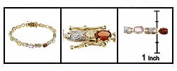 24k Goldplated Silver Gemstone Bracelet
