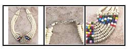 Tribal Bone Colored Necklace