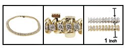 14k Gold and 2ct Diamond Swirling Tennis Bracelet