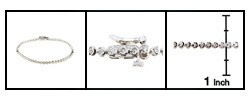 14k White Gold 1ct Diamond Tennis Bracelet (J, I3)