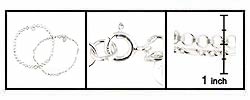 Sterling Silver Link Anklet Set