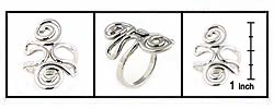 Sterling Silver Swirl Ring
