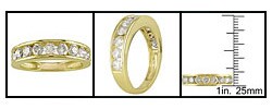 14k Yellow Gold 1ct TDW Diamond Band (Case of 2)