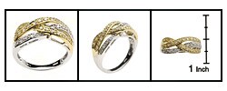 14-kt. Two-tone Gold and 1/3-ct. TW Diamond Ring