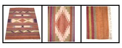 Kilim Hand-woven Ivory/Brick Silk Rug 8' x 10' (India)