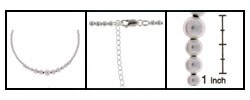 Sterling Silver 16-inch Bead Necklace