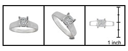 14k White Gold 1/2ct TDW Diamond Solitaire Ring (G-H, I1-I2)