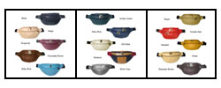 Assorted Colors Leather Fanny Packs