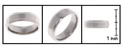 Men's Titanium 7 mm Band