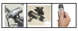 SpareHand  2-in-1 Bike Light / Flashlight (3 LED)