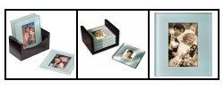 Cherished Accents Glass Photo Coasters