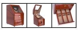 Cherry Two-watch Winder and 11-watch Collection Box
